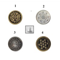 METALLIC BUTTON , 17 mm